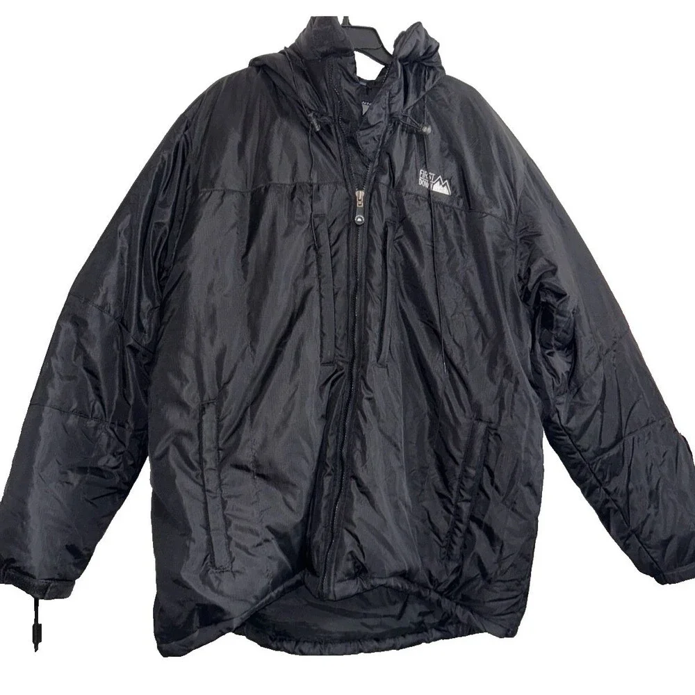 First Down Vintage Men's Down Puffer Jacket Parka size XL Winter Ski Hooded